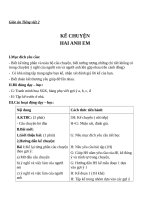 Giáo án Tiếng Việt 2 tuần 15 bài: Kể chuyện  Hai anh em