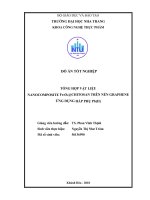 Tổng hợp vật liệu nanocomposite fe3o4chitosan trên nền graphene ứng dụng hấp thụ Pb(II) 