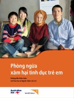 Phòng ngừa xâm hại tình dục trẻ em  hướng dẫn thảo luận với cha mẹ và người chăm sóc trẻ    in lần thứ 1    việt nam 