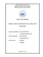 Thiết kế, chế tạo mô hình ô tô tự chế gocar chạy điện 