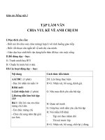 Giáo án Tiếng Việt 2 tuần 15 bài: Tập làm văn  Chia vui. Kể về anh chị em