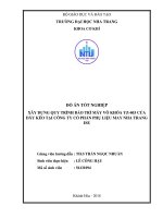 Xây dựng quy trình bảo trì máy vô khóa YZ 403 của dây kéo tại công ty cổ phần phụ liệu may nha trang ISE 