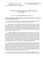 Đề tài 4 : Người thợ máy Tôn Đức Thắng là niềm tự hào của công nhân và tổ chức Công đoàn Thành Phố Hồ Chí Minh