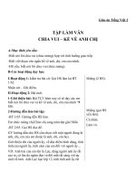 Giáo án Tiếng Việt 2 tuần 15 bài: Tập làm văn  Chia vui. Kể về anh chị em