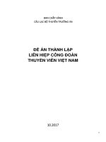 ĐỀ ÁN THÀNH LẬP LIÊN HIỆP CÔNG ĐOÀN THUYỀN VIÊN VIỆT NAM
