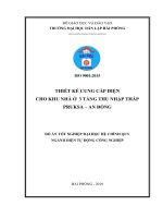 Thiết kế cung cấp điện cho khu nhà ở 3 tầng thu nhập thấp pruksa   an đồng   