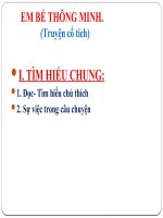 bài giảng CẬU BÉ THÔNG MINH