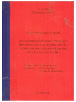 Các giải pháp tăng cường tính thực tiễn trong đào tạo cử nhân luật tại trường đại học luật đáp ứng yêu cầu cải cách tư pháp  