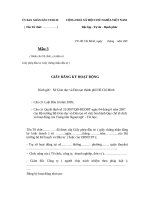 Giay dang ky hoat dong TTNN moi nhat 2020