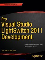Pro visual studio lightswitch 2011 development 