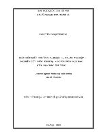 Liên kết giữa trường đại học và doanh nghiệp nghiên cứu điển hình tại các trường đại học của bộ công thương tt 