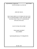 Thực trạng pháp luật về thoái vốn nhà nước tại các doanh nghiệp và thực tiễn thực hiện tại tổng công ty đầu tư và kinh doanh vốn nhà nước (SCIC)  