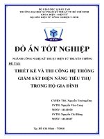 Thiết kế và thi công hệ thống giám sát điện năng trong hộ gia đình 