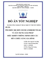 TÌM HIỂU hệ điều HÀNH ANDROID WEAR và xây DỰNG GIẢI PHÁP điều KHIỂN THÔNG MINH CHO các đèn CHIẾU SÁNG GIA ĐÌNH 