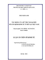 Tác động của dự trữ ngoại hối đối với ổn định kinh tế vĩ mô tại việt nam (1) 