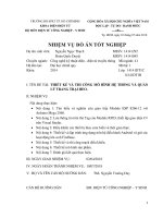 Thiết kế và thi công mô hình hệ thống và quản lí trang trại heo 