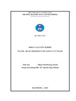 Tìm hiểu hoạt động giao tiếp, ứng xử của hướng dẫn viên với khách du lịch tại công ty cổ phần du lịch hạ long   