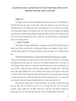 GIẢI PHÁP NÂNG CAO KĨ NĂNG TƯ DUY CHO SINH VIÊN  TRƯỜNG ĐẠI HỌC NỘI VỤ HÀ NỘI