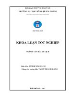 Tìm hiểu khả năng khai thác và phát triển một số tuyến du lịch phục vụ du lịch trekking tại sa pa   