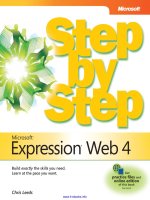 Microsoft expression web 4 step by step 