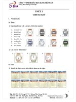 Tiếng anh nghe noi doc viet  UNIT 2