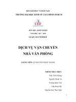 Đề tài khởi nghiệp: Dịch vụ vận chuyển nhà văn phòng trọn gói