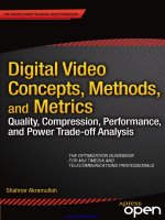 Digital video concepts, methods, and metrics 