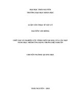 Chế tạo và nghiên cứu tính chất quang của các hạt nano bạc nhằm ứng dụng trong diệt khuẩn 