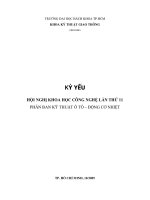 KỶ YẾU HỘI NGHỊ KHOA HỌC CÔNG NGHỆ LẦN THỨ 11 PHÂN BAN KỸ THUẬT Ô TÔ – ĐỘNG CƠ NHIỆT