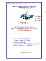 skkn một số biện pháp dạy tốt phân môn tập làm văn lớp 3 