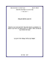 Pháp luật giải quyết tranh chấp lao động cá nhân tại tòa án nhân dân và thực tiễn áp dụng tại tỉnh yên bái  