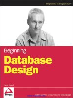 Beginning database design 