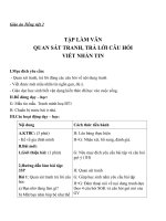 Giáo án Tiếng Việt 2 tuần 14 bài: Tập làm văn  Quan sát tranh, trả lời câu hỏi. Viết nhắn tin