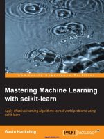 Mastering machine learning with scikit learn 