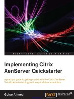 Implementing citrix xenserver quickstarter 