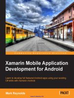 Xamarin mobile application development for android 