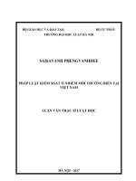 Pháp luật kiểm soát ô nhiễm môi trường biển tại việt nam  