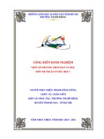 skkn một số PHƯƠNG PHÁP dạy và học môn mĩ THUẬT ở TIỂU học 