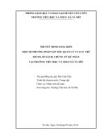 SKKN kế toán: một số phương pháp sắp sếp, lưu trữ hồ sơ chứng từ kế toán