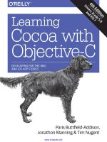 Learning cocoa with objective c, 4th edition 