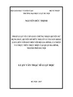 Pháp luật về cấp giấy chứng nhận quyền sử dụng đất, quyền sở hữu nhà ở và tài sản khác gắn liền với đất đối với với hộ gia đình, cá nhân và thực tiễn thực hiện tại quận ba đình, thành phố hà nội  