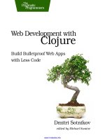 Web development with clojure 