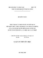 LATS Y HỌC Thực trạng và một số yếu tố liên quan đến kiến thức, thực hành rửa tay bằng xà phòng của các bà mẹ người Mông đang nuôi con dưới 5 tuổi tỉnh Sơn La và hiệu quả can thiệp (FULL TEXT)