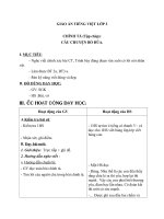 Giáo án Tiếng Việt 2 tuần 14 bài: Chính tả  Nghe  viết: Câu chuyện bó đũa. Phân biệt LN, IIÊ, ĂTĂC