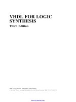 VHDL for logic synthesis, 3rd edition 