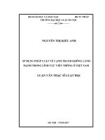 Áp dụng pháp luật về cạnh tranh không lành mạnh trong lĩnh vực viễn thông ở việt nam  