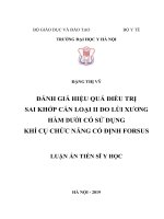 LATS Y HỌC Đánh giá hiệu quả điều trị sai khớp cắn loại II do lùi xương hàm dưới có sử dụng khí cụ chức năng cố định Forsus (FULL TEXT)