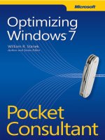 Optimizing windows 7 pocket consultant 