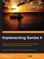 Implementing samba 4 