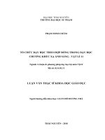 Tổ chức dạy học theo hợp đồng trong dạy học chương khúc xạ ánh sáng   vật lí 11 